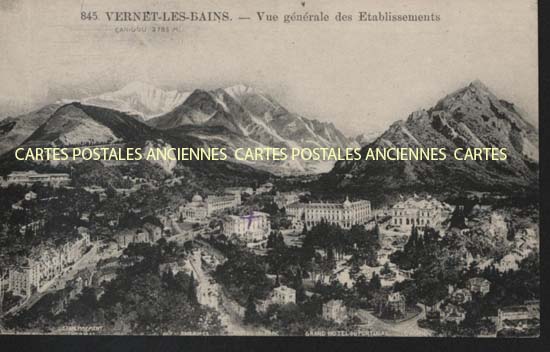 Cartes postales anciennes > CARTES POSTALES > carte postale ancienne > cartes-postales-ancienne.com Occitanie Pyrenees orientales Vernet Les Bains