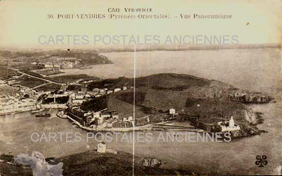 Cartes postales anciennes > CARTES POSTALES > carte postale ancienne > cartes-postales-ancienne.com Occitanie Pyrenees orientales Port Vendres