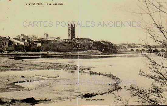 Cartes postales anciennes > CARTES POSTALES > carte postale ancienne > cartes-postales-ancienne.com Occitanie Pyrenees orientales Rivesaltes