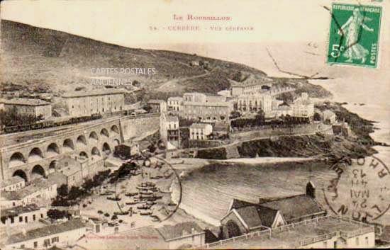 Cartes postales anciennes > CARTES POSTALES > carte postale ancienne > cartes-postales-ancienne.com Occitanie Pyrenees orientales Cerbere