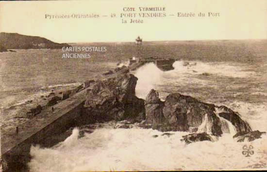 Cartes postales anciennes > CARTES POSTALES > carte postale ancienne > cartes-postales-ancienne.com Occitanie Pyrenees orientales Port Vendres