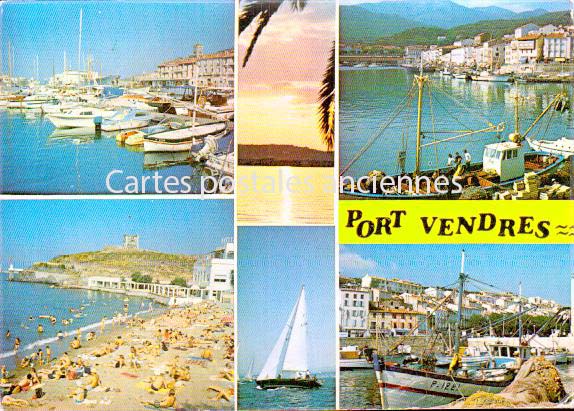 Cartes postales anciennes > CARTES POSTALES > carte postale ancienne > cartes-postales-ancienne.com Occitanie Pyrenees orientales Port Vendres