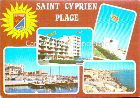 Cartes postales anciennes > CARTES POSTALES > carte postale ancienne > cartes-postales-ancienne.com Occitanie Pyrenees orientales Saint Cyprien Plage