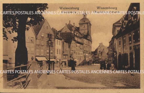 Cartes postales anciennes > CARTES POSTALES > carte postale ancienne > cartes-postales-ancienne.com Grand est Bas rhin Wissembourg