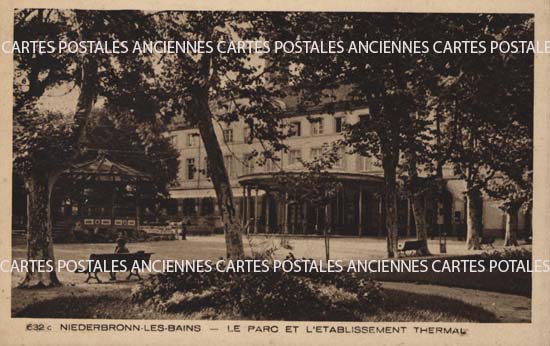 Cartes postales anciennes > CARTES POSTALES > carte postale ancienne > cartes-postales-ancienne.com Grand est Bas rhin Niederbronn Les Bains