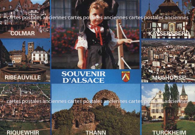 Cartes postales anciennes > CARTES POSTALES > carte postale ancienne > cartes-postales-ancienne.com Grand est Haut rhin Ribeauville