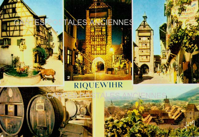 Cartes postales anciennes > CARTES POSTALES > carte postale ancienne > cartes-postales-ancienne.com Grand est Haut rhin Riquewihr