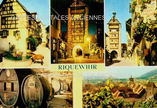 Cartes postales anciennes > CARTES POSTALES > carte postale ancienne > cartes-postales-ancienne.com Haut rhin  Riquewihr
