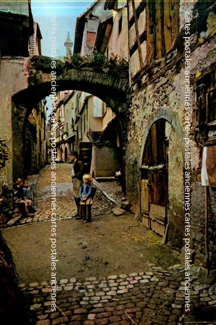 Cartes postales anciennes > CARTES POSTALES > carte postale ancienne > cartes-postales-ancienne.com Haut rhin  Riquewihr