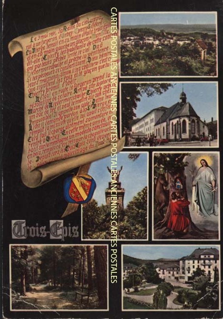 Cartes postales anciennes > CARTES POSTALES > carte postale ancienne > cartes-postales-ancienne.com Grand est Haut rhin Trois Epis
