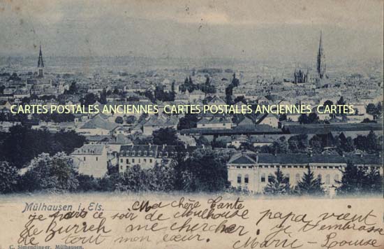 Cartes postales anciennes > CARTES POSTALES > carte postale ancienne > cartes-postales-ancienne.com Haut rhin  Mulhouse