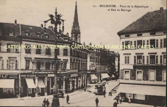 Cartes postales anciennes > CARTES POSTALES > carte postale ancienne > cartes-postales-ancienne.com Haut rhin  Mulhouse