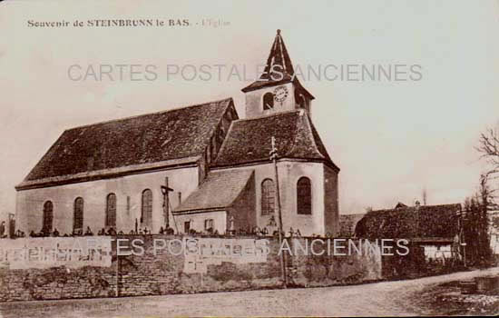 Cartes postales anciennes > CARTES POSTALES > carte postale ancienne > cartes-postales-ancienne.com Grand est Haut rhin Steinbrunn-le-Bas