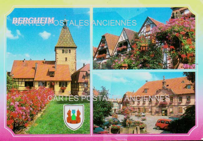 Cartes postales anciennes > CARTES POSTALES > carte postale ancienne > cartes-postales-ancienne.com Grand est Haut rhin Bergheim