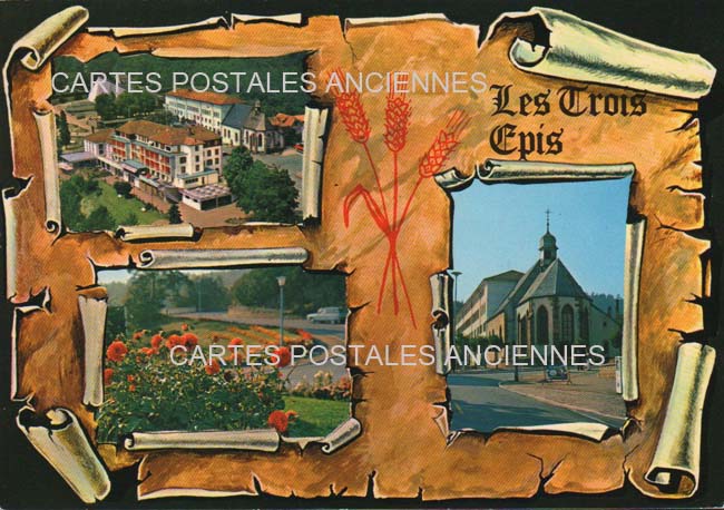 Cartes postales anciennes > CARTES POSTALES > carte postale ancienne > cartes-postales-ancienne.com Grand est Haut rhin Trois Epis