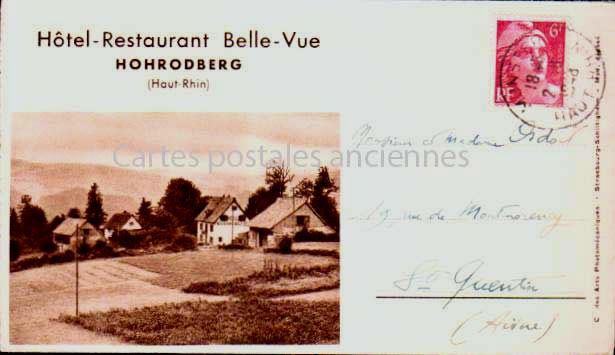 Cartes postales anciennes > CARTES POSTALES > carte postale ancienne > cartes-postales-ancienne.com Haut rhin  Hohrod