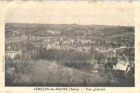 Cartes postales anciennes > CARTES POSTALES > carte postale ancienne > cartes-postales-ancienne.com Auvergne rhone alpes Rhone Serezin Du Rhone