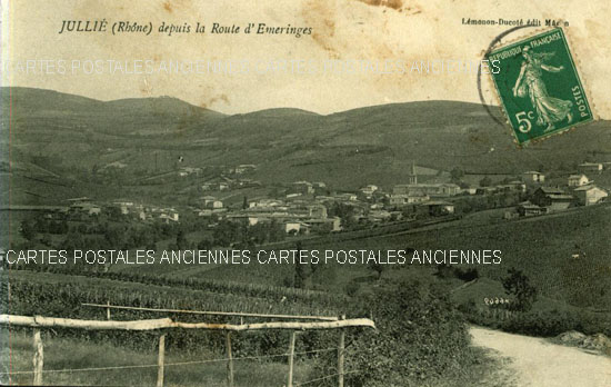 Cartes postales anciennes > CARTES POSTALES > carte postale ancienne > cartes-postales-ancienne.com Rhone  Jullie