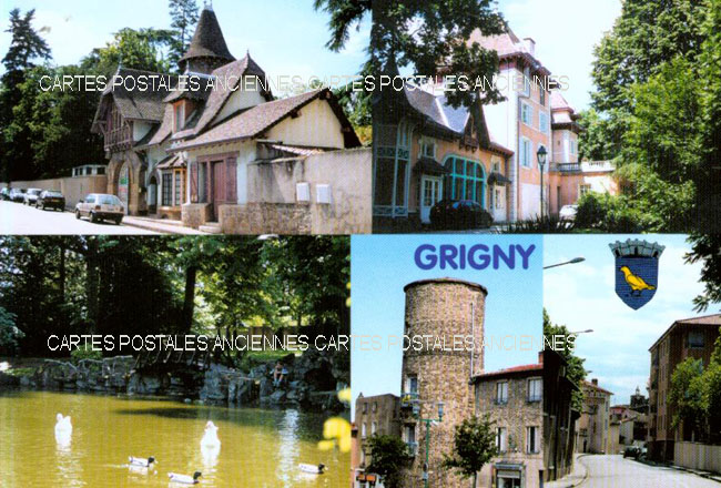Cartes postales anciennes > CARTES POSTALES > carte postale ancienne > cartes-postales-ancienne.com Rhone  Grigny