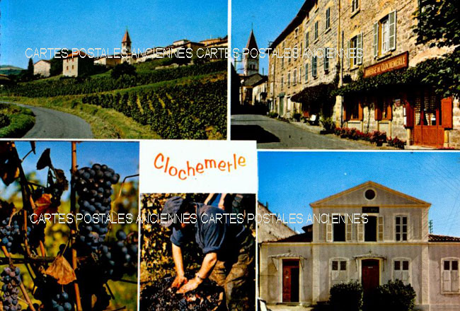 Cartes postales anciennes > CARTES POSTALES > carte postale ancienne > cartes-postales-ancienne.com Rhone  Vaux En Beaujolais