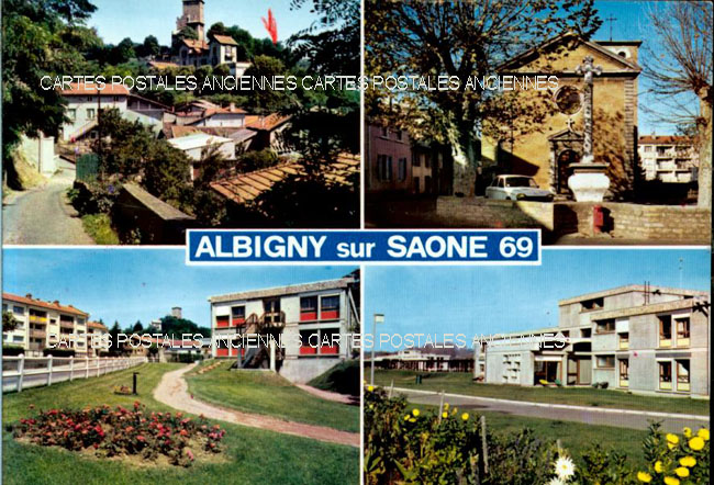 Cartes postales anciennes > CARTES POSTALES > carte postale ancienne > cartes-postales-ancienne.com Rhone  Albigny Sur Saone