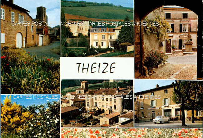 Cartes postales anciennes > CARTES POSTALES > carte postale ancienne > cartes-postales-ancienne.com Auvergne rhone alpes Rhone Theize