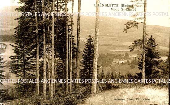 Cartes postales anciennes > CARTES POSTALES > carte postale ancienne > cartes-postales-ancienne.com Auvergne rhone alpes Rhone Chenelette