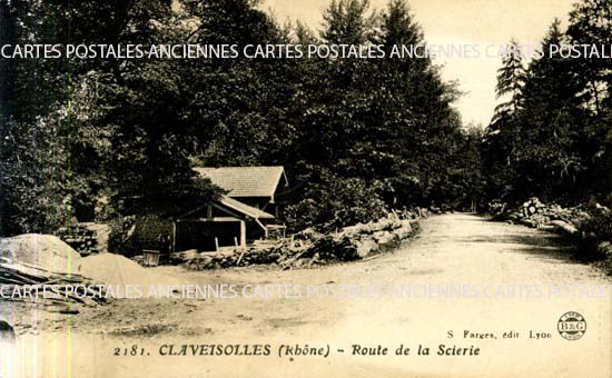 Cartes postales anciennes > CARTES POSTALES > carte postale ancienne > cartes-postales-ancienne.com Auvergne rhone alpes Rhone Claveisolles