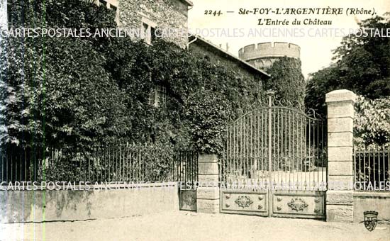 Cartes postales anciennes > CARTES POSTALES > carte postale ancienne > cartes-postales-ancienne.com Auvergne rhone alpes Rhone Sainte Foy L Argentiere