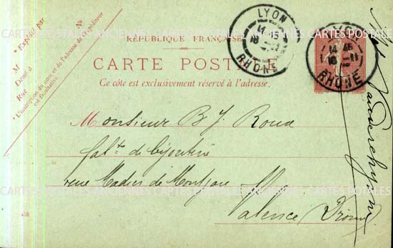 Cartes postales anciennes > CARTES POSTALES > carte postale ancienne > cartes-postales-ancienne.com Auvergne rhone alpes Rhone Lyon 8eme