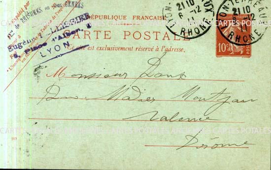 Cartes postales anciennes > CARTES POSTALES > carte postale ancienne > cartes-postales-ancienne.com Auvergne rhone alpes Rhone Lyon 8eme
