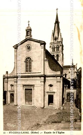 Cartes postales anciennes > CARTES POSTALES > carte postale ancienne > cartes-postales-ancienne.com Auvergne rhone alpes Rhone Saint Genis Laval