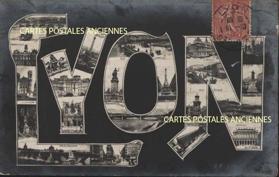 Cartes postales anciennes > CARTES POSTALES > carte postale ancienne > cartes-postales-ancienne.com Auvergne rhone alpes Rhone Lyon