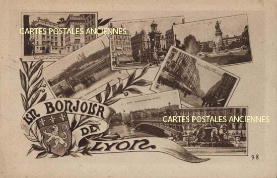 Cartes postales anciennes > CARTES POSTALES > carte postale ancienne > cartes-postales-ancienne.com Auvergne rhone alpes Rhone Lyon