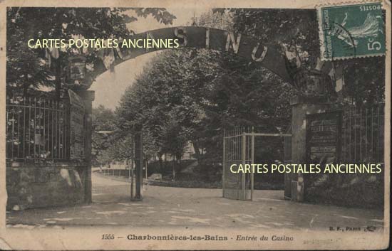 Cartes postales anciennes > CARTES POSTALES > carte postale ancienne > cartes-postales-ancienne.com Auvergne rhone alpes Rhone Charbonnieres Les Bains