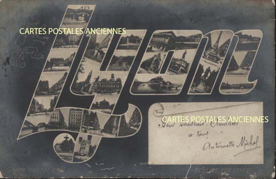 Cartes postales anciennes > CARTES POSTALES > carte postale ancienne > cartes-postales-ancienne.com Auvergne rhone alpes Rhone Lyon