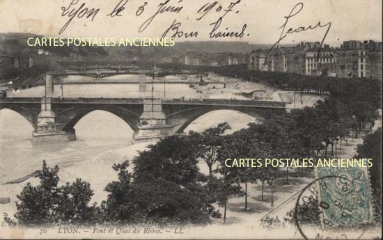 Cartes postales anciennes > CARTES POSTALES > carte postale ancienne > cartes-postales-ancienne.com Auvergne rhone alpes Rhone Lyon