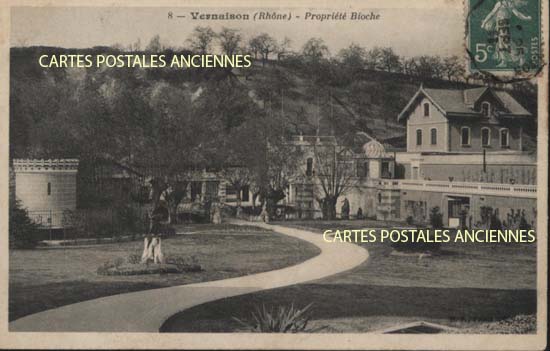 Cartes postales anciennes > CARTES POSTALES > carte postale ancienne > cartes-postales-ancienne.com Auvergne rhone alpes Rhone Vernaison
