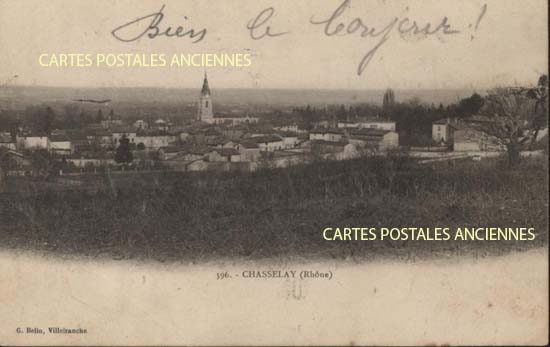 Cartes postales anciennes > CARTES POSTALES > carte postale ancienne > cartes-postales-ancienne.com Auvergne rhone alpes Rhone Chasselay