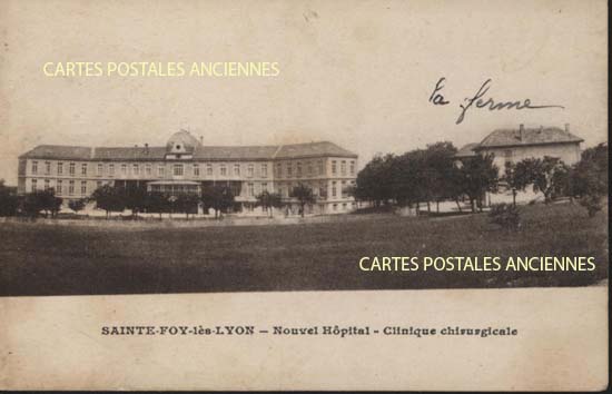 Cartes postales anciennes > CARTES POSTALES > carte postale ancienne > cartes-postales-ancienne.com Auvergne rhone alpes Rhone Sainte Foy Les Lyon