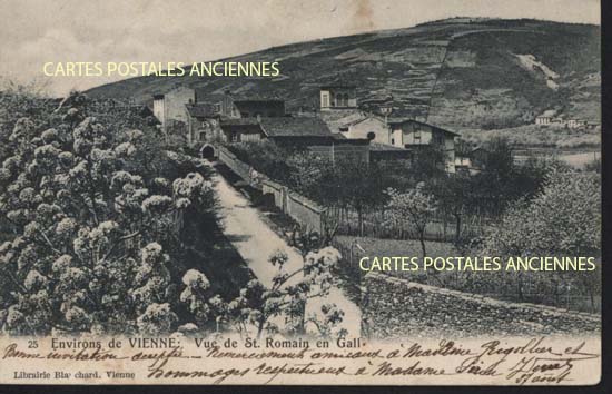 Cartes postales anciennes > CARTES POSTALES > carte postale ancienne > cartes-postales-ancienne.com Auvergne rhone alpes Rhone Saint Romain En Gal