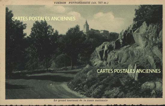 Cartes postales anciennes > CARTES POSTALES > carte postale ancienne > cartes-postales-ancienne.com Auvergne rhone alpes Rhone Yzeron