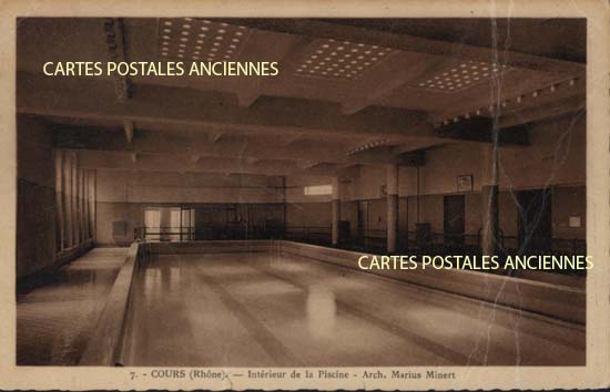 Cartes postales anciennes > CARTES POSTALES > carte postale ancienne > cartes-postales-ancienne.com Auvergne rhone alpes Rhone Cours La Ville
