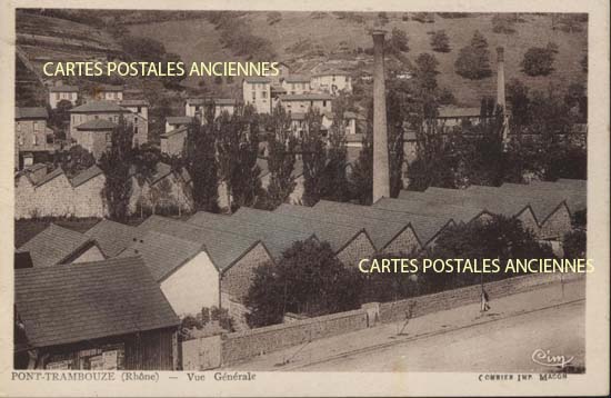 Cartes postales anciennes > CARTES POSTALES > carte postale ancienne > cartes-postales-ancienne.com Auvergne rhone alpes Rhone Pont Trambouze