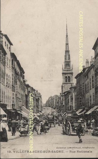 Cartes postales anciennes > CARTES POSTALES > carte postale ancienne > cartes-postales-ancienne.com Auvergne rhone alpes Rhone Villefranche Sur Saone