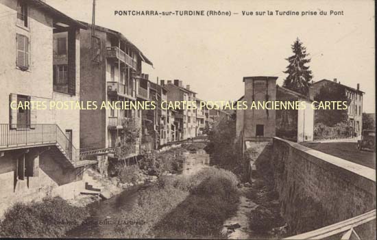 Cartes postales anciennes > CARTES POSTALES > carte postale ancienne > cartes-postales-ancienne.com Auvergne rhone alpes Rhone Pontcharra Sur Turdine