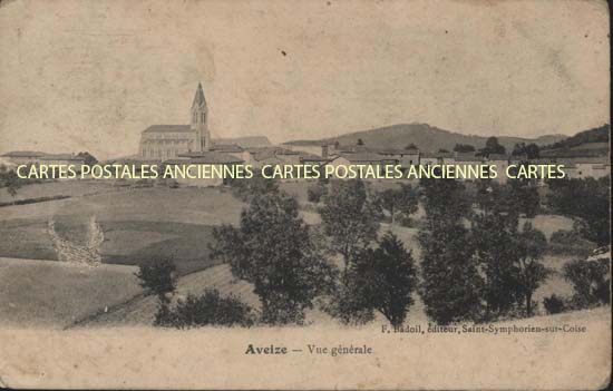 Cartes postales anciennes > CARTES POSTALES > carte postale ancienne > cartes-postales-ancienne.com Auvergne rhone alpes Rhone Aveize