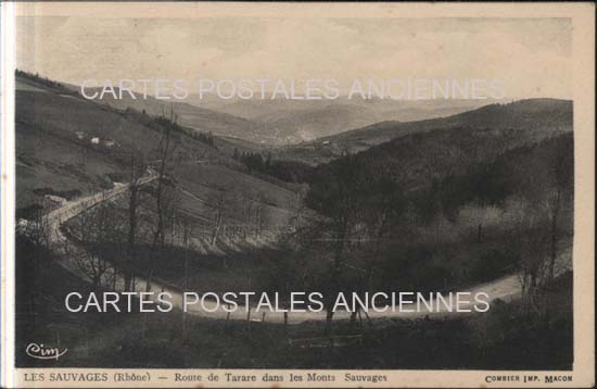 Cartes postales anciennes > CARTES POSTALES > carte postale ancienne > cartes-postales-ancienne.com Auvergne rhone alpes Rhone Les Sauvages