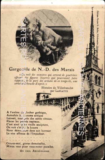 Cartes postales anciennes > CARTES POSTALES > carte postale ancienne > cartes-postales-ancienne.com Auvergne rhone alpes Rhone Villefranche Sur Saone