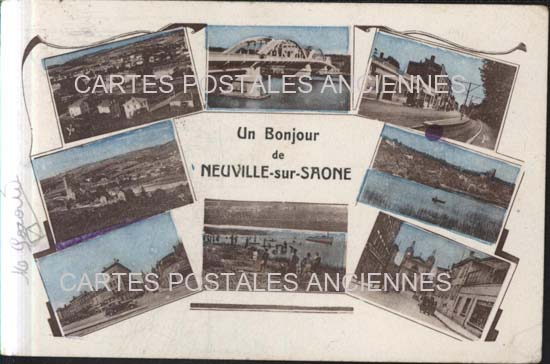 Cartes postales anciennes > CARTES POSTALES > carte postale ancienne > cartes-postales-ancienne.com Auvergne rhone alpes Rhone Neuville Sur Saone